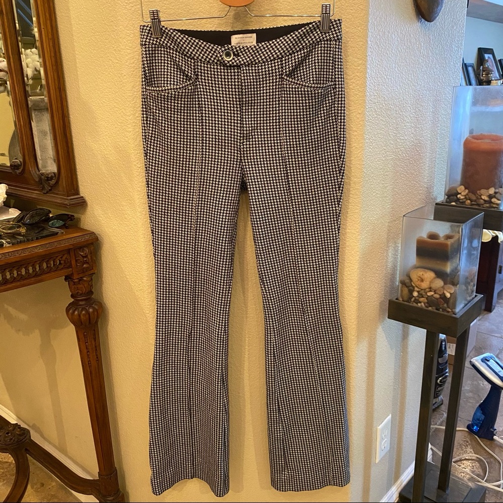 ANTHROPOLOGIE Black & White Pattern Trousers-Sz 6